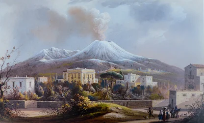 View with Snow from Torre del Greco